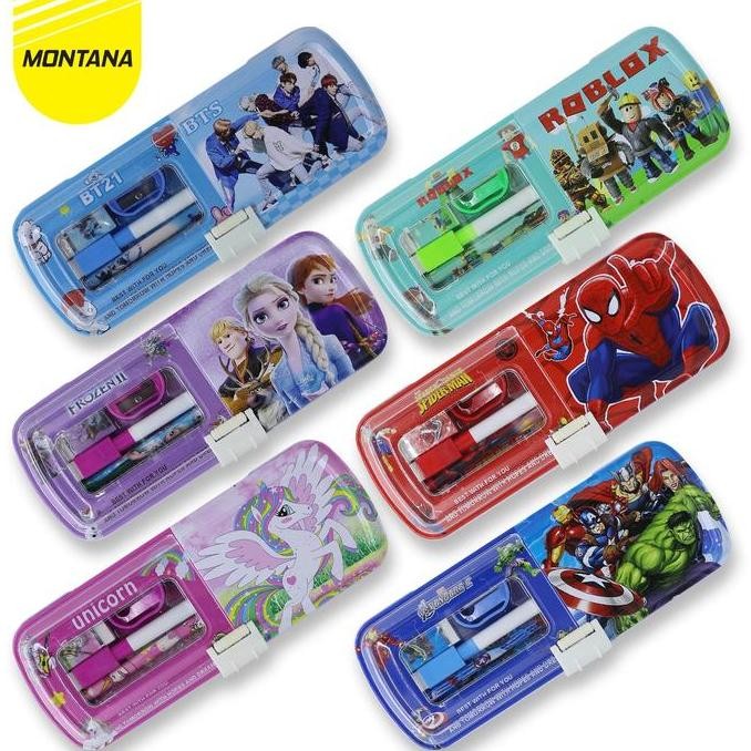 

Montana Kotak Pensil Pencil Case Study Set Tempat Alat Tulis