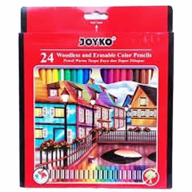 

Joyko Pensil Warna Bisa Dihapus 24 Warna Panjang CP-115