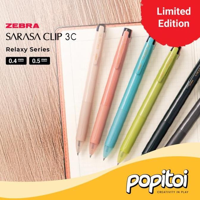 

Zebra Sarasa 3C Relaxation Series Multi Color Gel Pen 0.4 0.5 Mm (Limited Edition) Pulpen Warna Warni Relaxed Relaxy New Stok