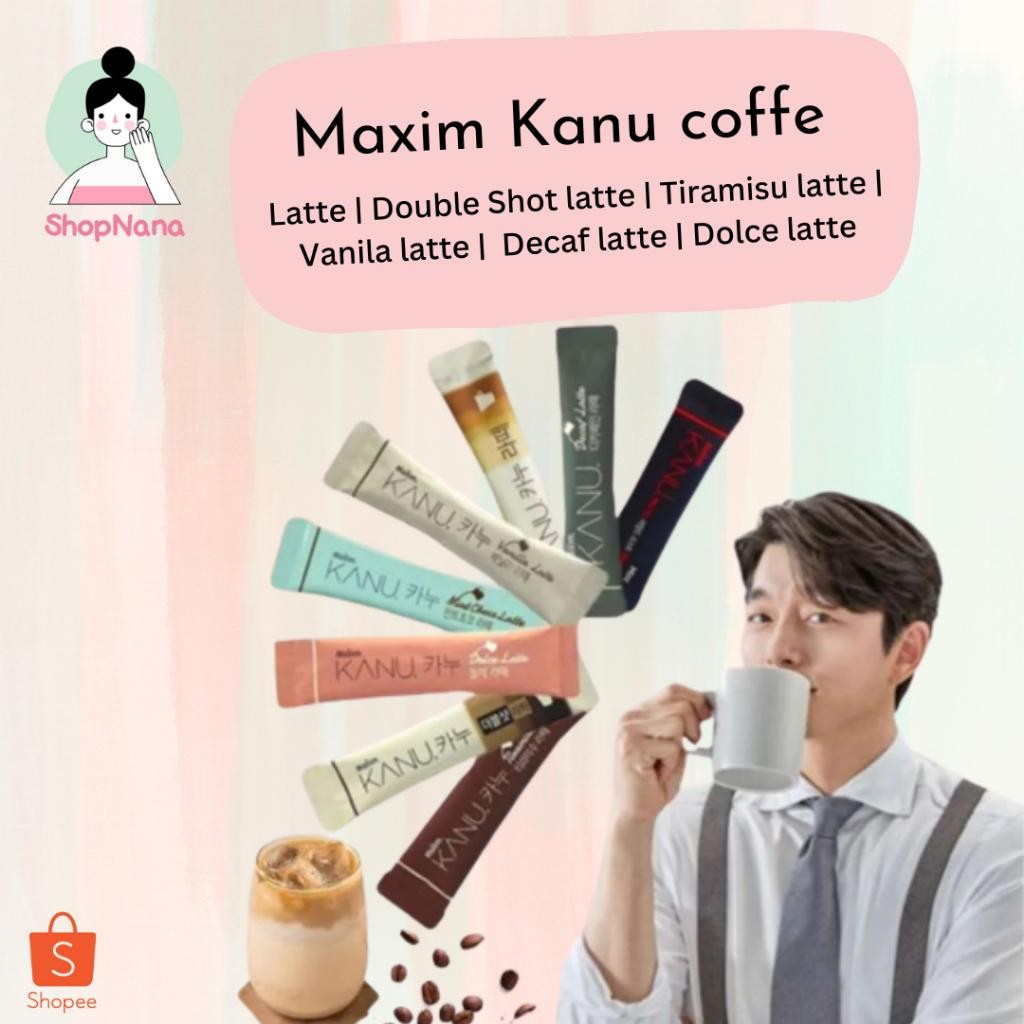 

Rkm Maxim Kanu Coffee Sachet ( Kopi Instan Korea ) / Decaf / Mint Choco / Dolce / Tiramisu / Vanilla