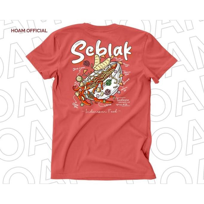

Kaos Hoam Indonesian Food Seblak New Color Salem Cotton 30s