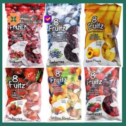 

RKM 8 FRUITS ALL FROZEN FRUIT IQF 500g - Semua Buah Beku