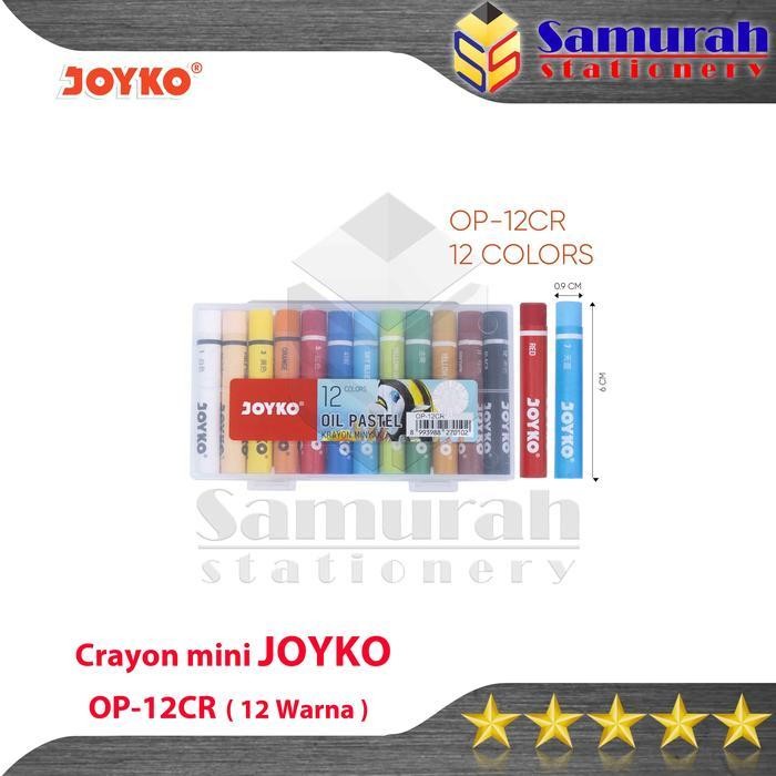 

EMS Crayon Joyko OP-12CR / Oil Pastel OP 12CR / Krayon Kecil isi 12 Warna