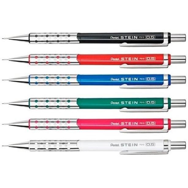 

Pentel Stein Mechanical Pencil 0.5Mm Metal Grip Drawing Pensil Mekanik New Stok