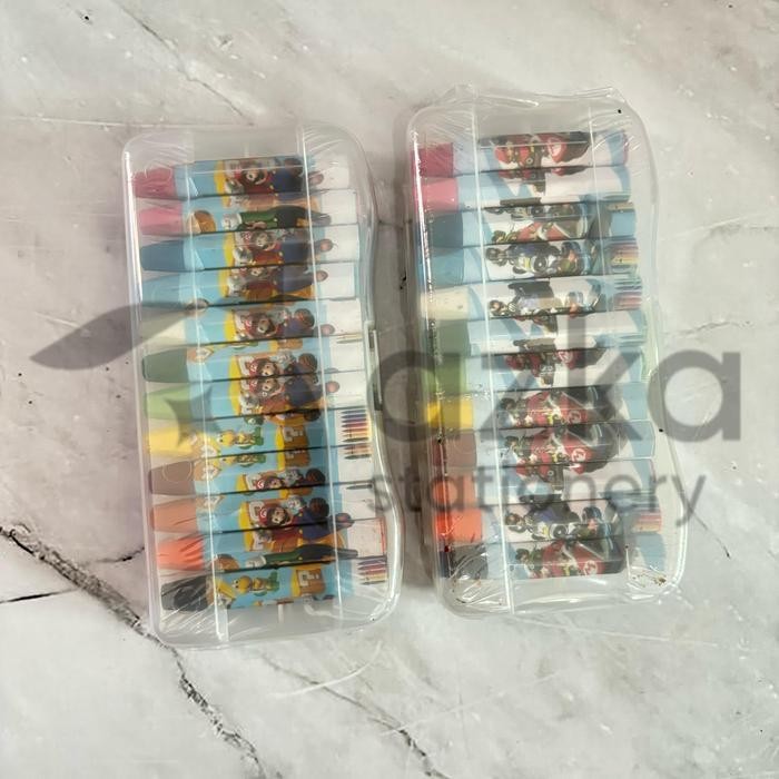 

EMS Azka Stationery SATU SET ( 12 WARNA ) Crayon Van-Art 12 Warna