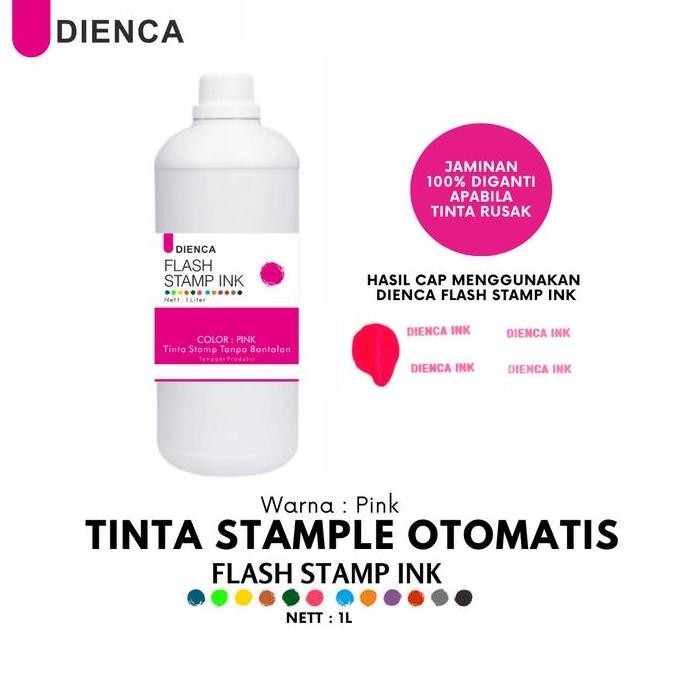 

Tinta Stempel Flash Dienca Official 1 Liter Warna Pink New Stok