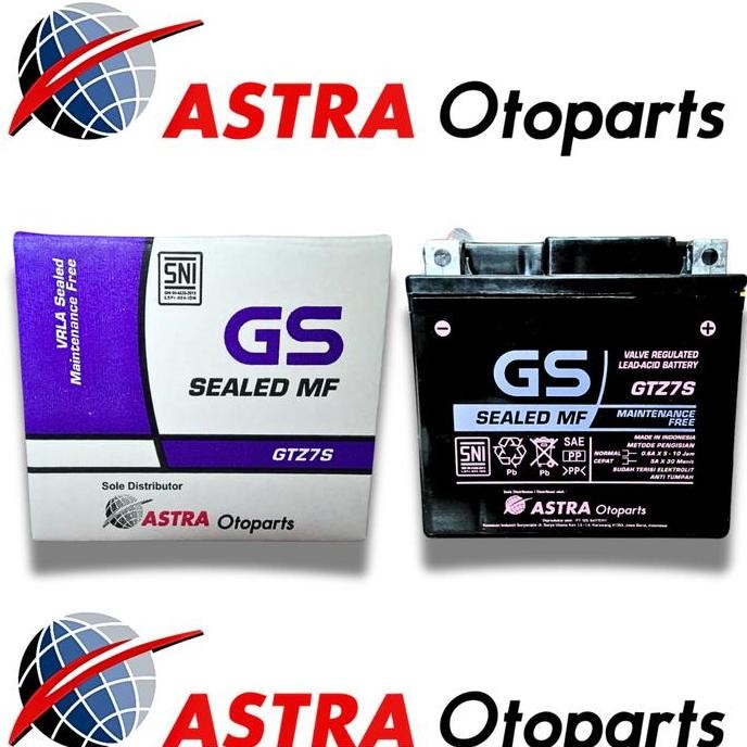 Aki Original Motor Satria Fu 150 Gs Astra Gtz7S Mf Aki Kering