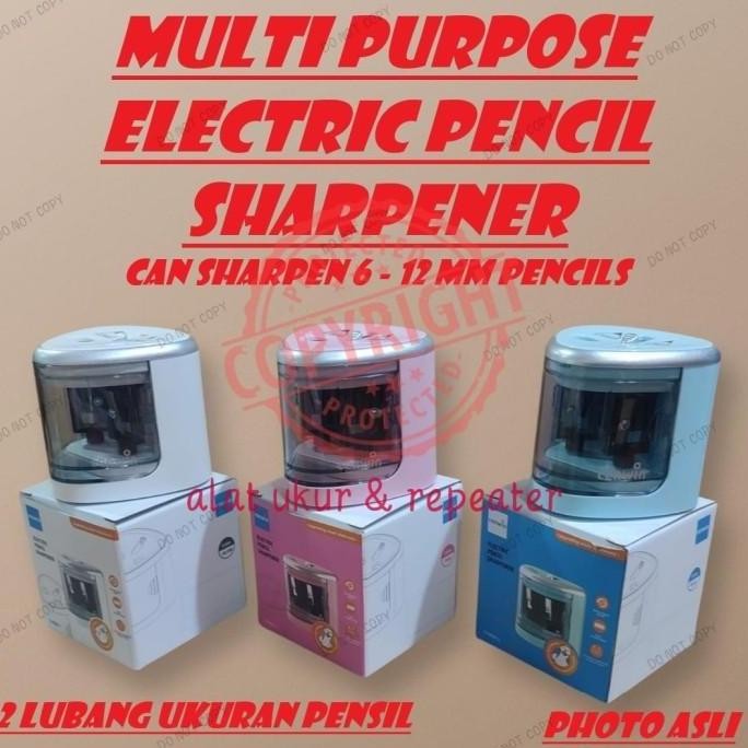 

Serutan Pensil Rautan Pencil Otomatis Electric Sharpener New Stok