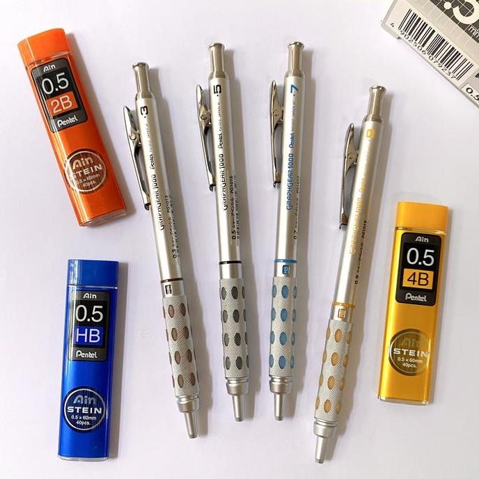 

Pentel Graph Gear 1000 Mechanical Pencil 0.3 0.5 0.7 0.9 New Stok