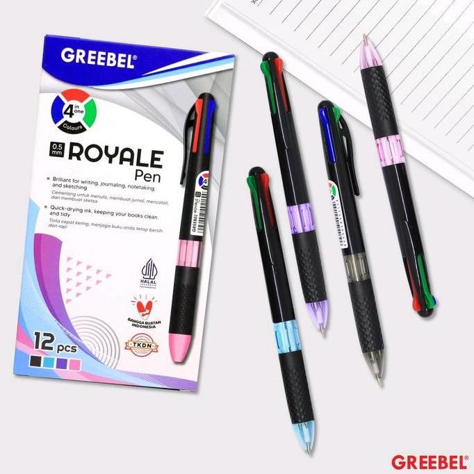 

GreebelRoyale4C4In1ColorBallpointPenPulpen4Warna New Stok