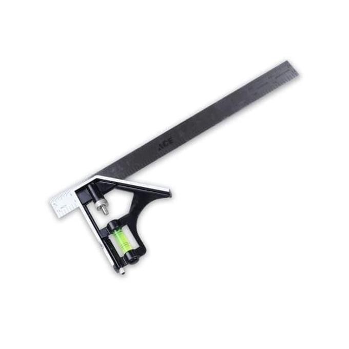 

Ace Penggaris Siku Kombinasi 30 Cm New Stok