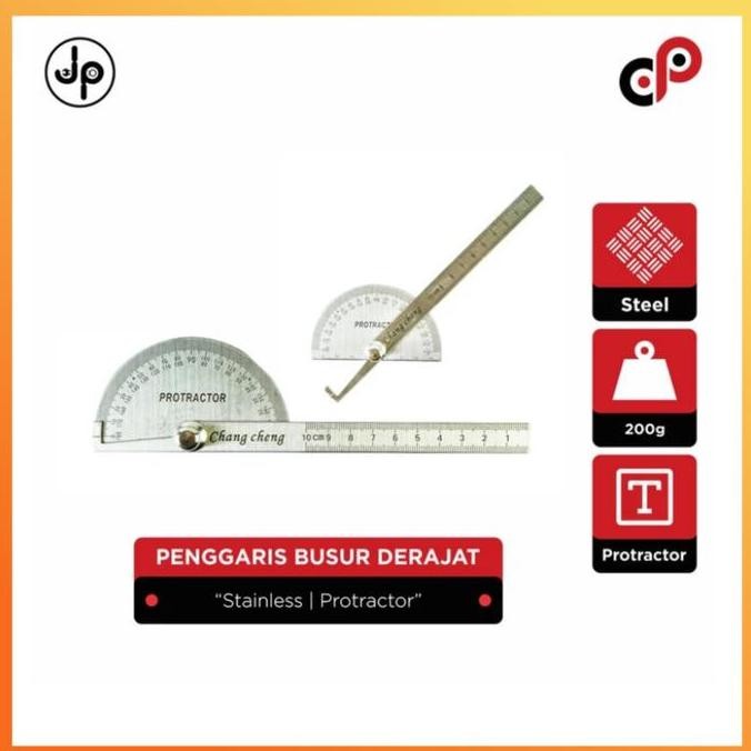 

Greatwall Busur Derajat Stainless 10Cm / Protractor Half Round New Stok