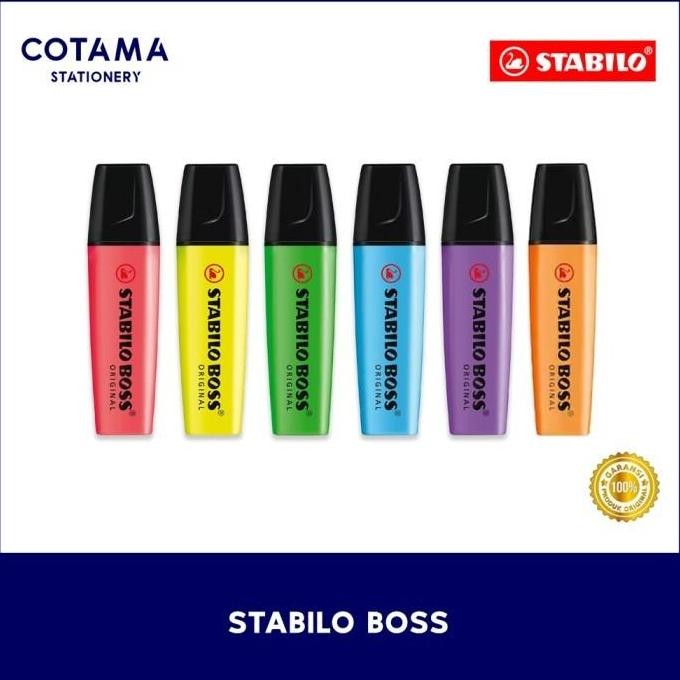 

Stabilo Boss Highlighter Original - 1 Box Isi 10 Pcs New Stok