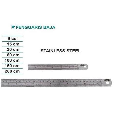 

Wipro Penggaris Besi Baja Lurus Stainless Steel 200 Cm 200Cm 2 M 2M New Stok