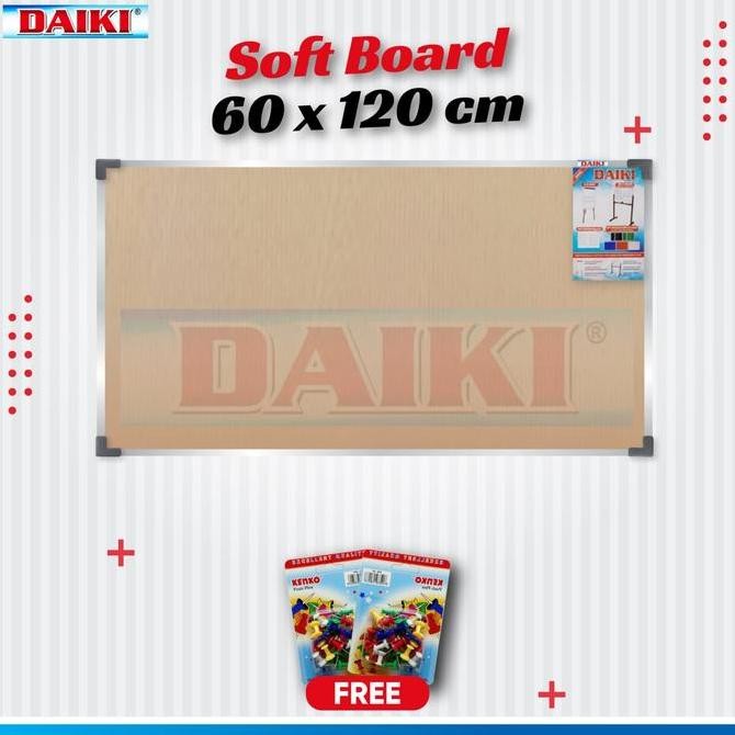 

Softboard / Cork Board Classic Daiki Gantung Uk 60X120 Cm New Stok