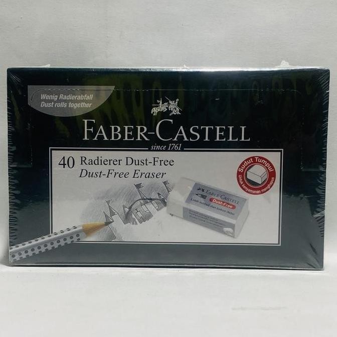 

Penghapus Putih Kecil Faber Castell / Eraser Dustfree Small White Faber Castell (1 Pack Isi 40 Pcs) New Stok