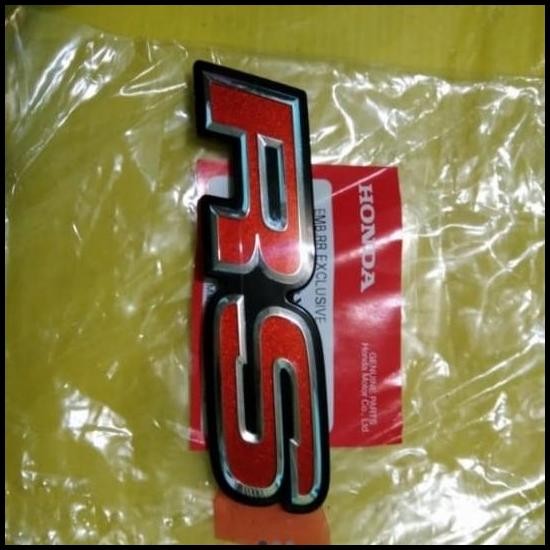 emblem logo RS merah Honda jazz Brio Mobilio original