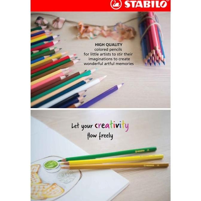 

Pensil Warna Stabilo Swans 24+2 Warna New Stok