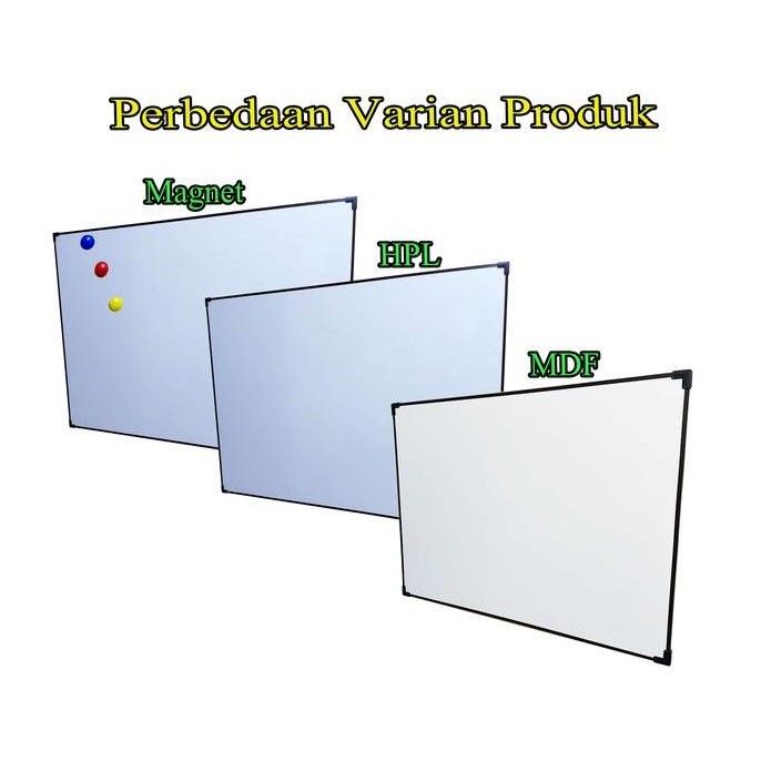 

Papan Tulis 60 X 80 Cm Whiteboard New Stok