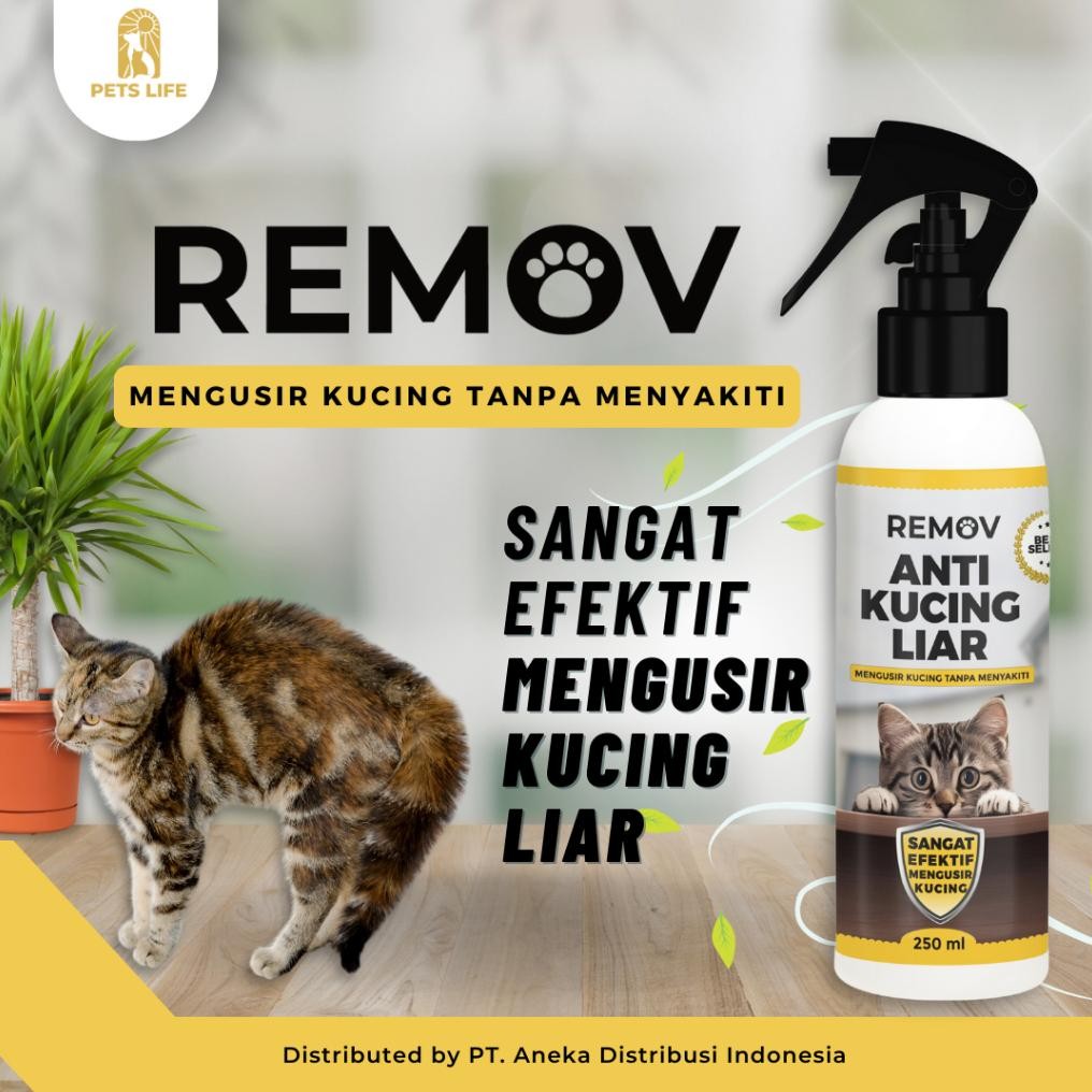 Remov Spray Kucing Liar Spray Mencegah Kucing Pipis Sembarangan Anti Pipis Sembarangan REMOV Cat Tra