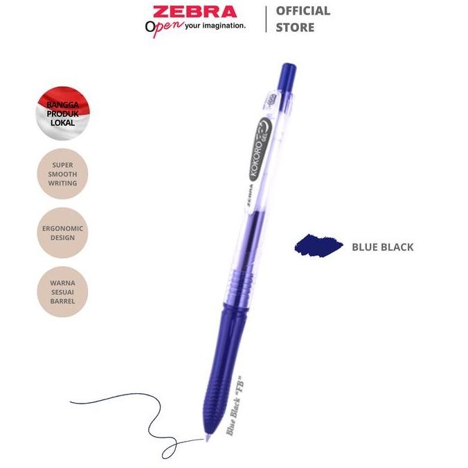 

Zebra Kokoro Pulpen Gel 05Mm Lusinan - (Isi 12Pcs Perbox) New Stok