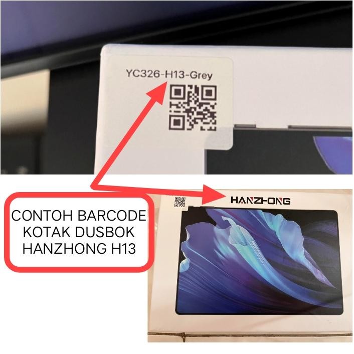 Touchscreen Toskrin Tablet PC HANZHONG MODEL H13 / H13 PRO / YC326-H13 Original DiM