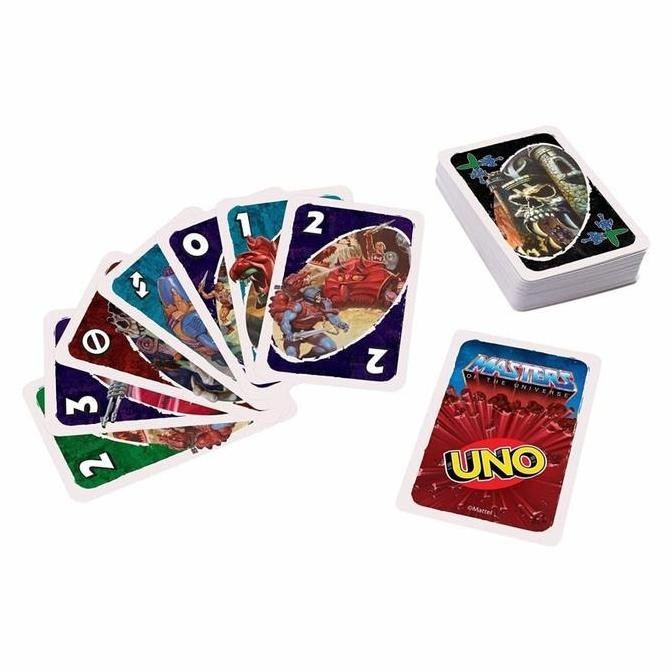 UNO Masters of the Universe Card Game Mainan Kartu Master Mattel Games Hadiah Kotak Permainan  Toys 