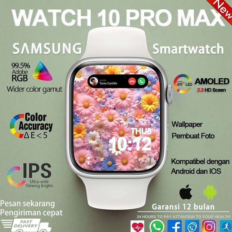 [COD] Watch XS10 Pro ORI 2.3 Inci Layar Sentuh 49 Mm Layar Penuh Jam Tangan Pintar Tahan Air Smartwa