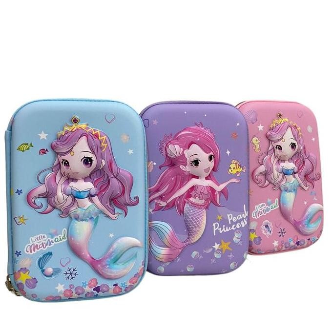 

Kotak Pensil 3D Timbul Little Mermaid Tempat Pensil Emboss Berkualitas New Stok