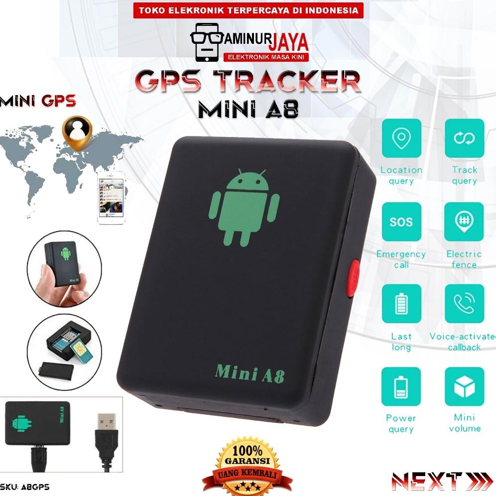 GPS Tracker Mini A8 Alat Pelacak Posisi Tracker Lokasi Multipungsi Keamanan Kendaraan Sepeda Motor M
