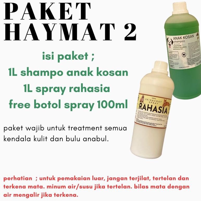 HAYMAT 2 shampo 1L & spray 1L DiM