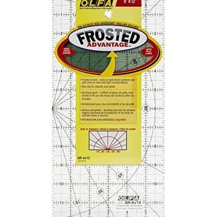 

Olfa Frosted Advantage Acrylic Ruler Qr-6X12 6-Inch X 12-Inch Penggaris New Stok