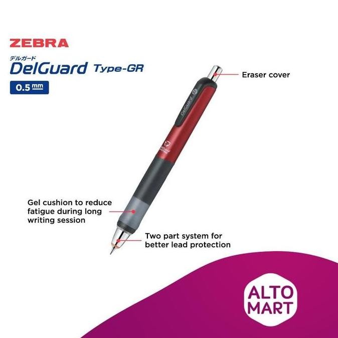 

Zebra Delguard Type-Gr Mechanical Pencil 0.5 Mm New Stok