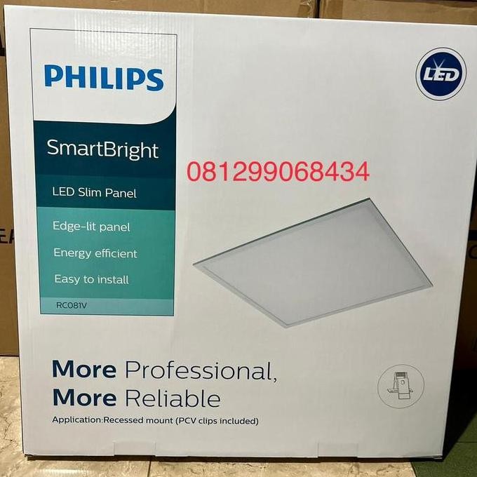 Lampu LED Panel Philips 40W 60x60cm & LED Panel Philips 29W Akustik