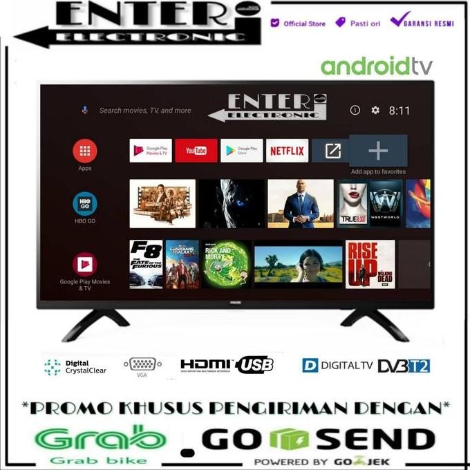 PHILIPS Smart TV LED 32PHT5853 - Android TV 32 Inch