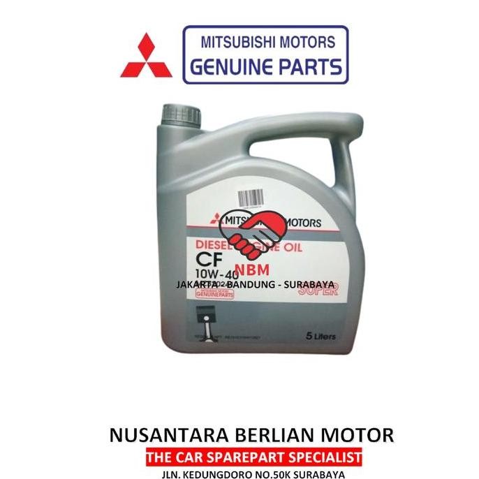 TERBARU - OLI MITSUBISHI MOTORS SUPER CF 10W-40 MZ320241 5 LITER DIESEL ORIGINAL