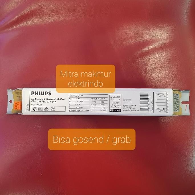 Philips Ballast EBC EBS 2x36W Ballast Lampu TL 36 Watt