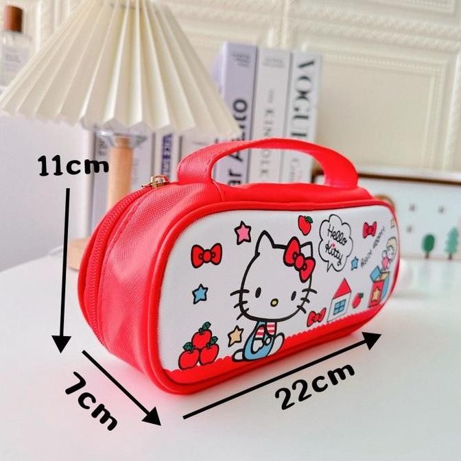 

Kotak Pensil Anak Kain Reselting Muat Banyak Karakter Kuromi Hangyodon New Stok