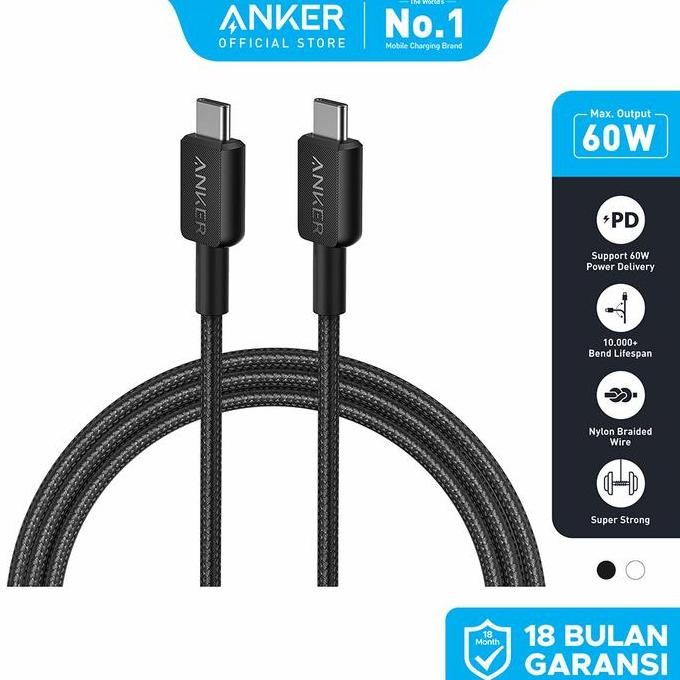 Anker Kabel Charger Iphone X-15, Usb C + Lightning / Type A Pd Fast Charging