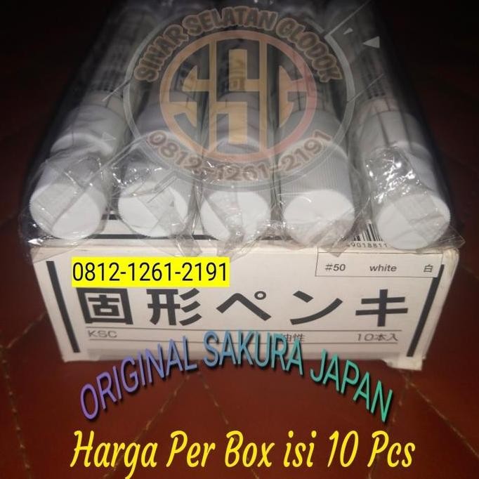 

Sakura Steel Solid Marker White / Putih New Stok