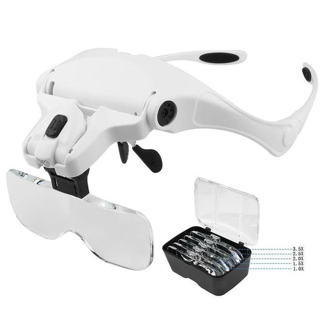 Covid 9892 Magnifier Lup Luv Kacapembesar Kacamata Kaca Pembesar Led New Stok