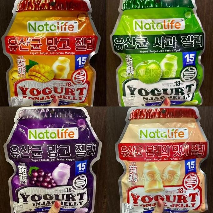 

NATALIFE YOGURT KONJAC JELLY ORIGINAL / APPLE / MANGGA / GRAPE