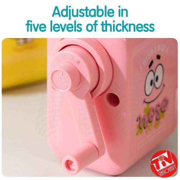 

Rautan Meja Deli Adjustable Rotary Sharpener Spongebob (6.9-12 Mm) New Stok