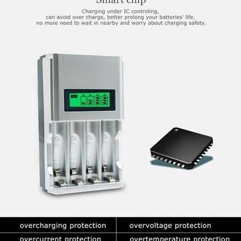 Charger Baterai Aa Aaa + 4 Baterai Aa Energizer 2000 Mah Rechargeable