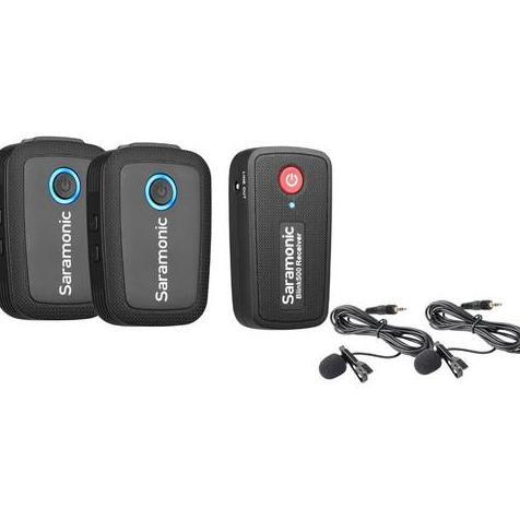 Saramonic Blink 500 B2 Wireless Lavalier Dual Mic Clip On Omnidirectional Mic