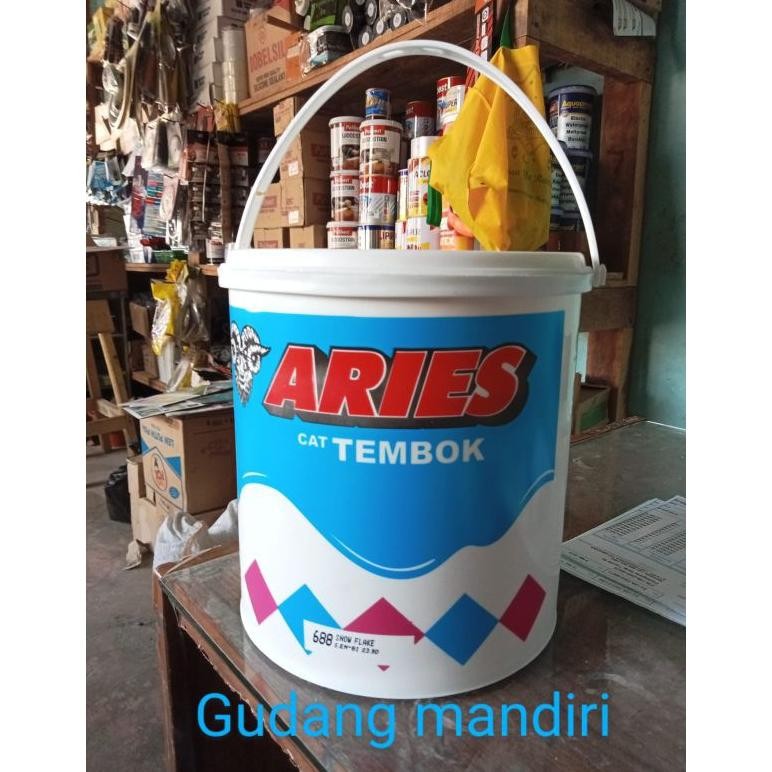[Kecil Free Palet Kayu Cat Tembok Aries 5Kg Cat Dinding Dari Avian / Cat Dinding / Plapon / Cat Dasa