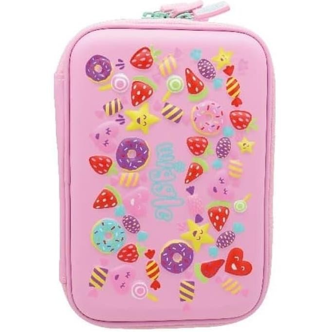 

Wiggle Tempat Pensil Hardcase Pencil Case Double Zipper For Girl New Stok