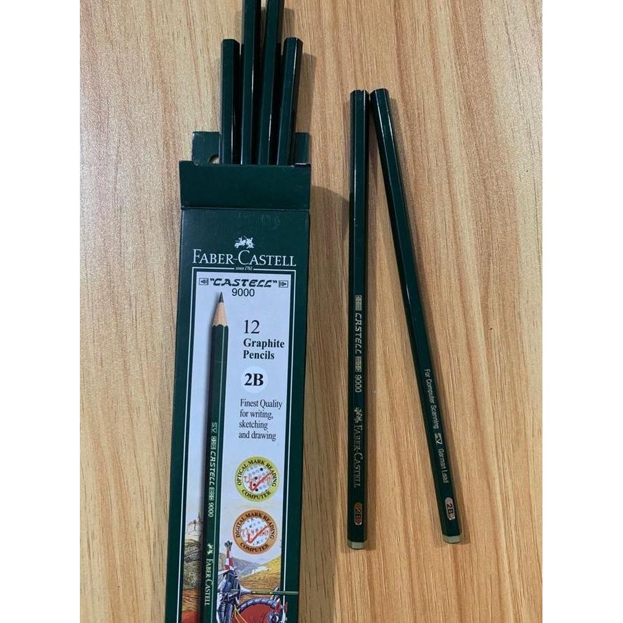 

Pensil 2B Faber Castell 12Pcs ( 1 Pak ) New Stok