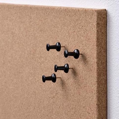

Papan Memo Catatan Kertas Gabus Dinding Dengan Pin 52X33Cm New Stok