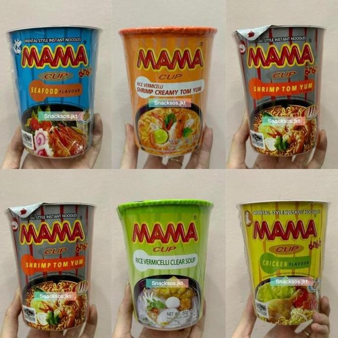 

[CUP] MAMA NOODLES CHICKEN / BEEF / SHRIMP TOM YUM / SEAFOOD / RICE VERMICELLI SHRIMP CREAMY TOM YUM / VERMICELLI CLEAR SOUP INSTANT